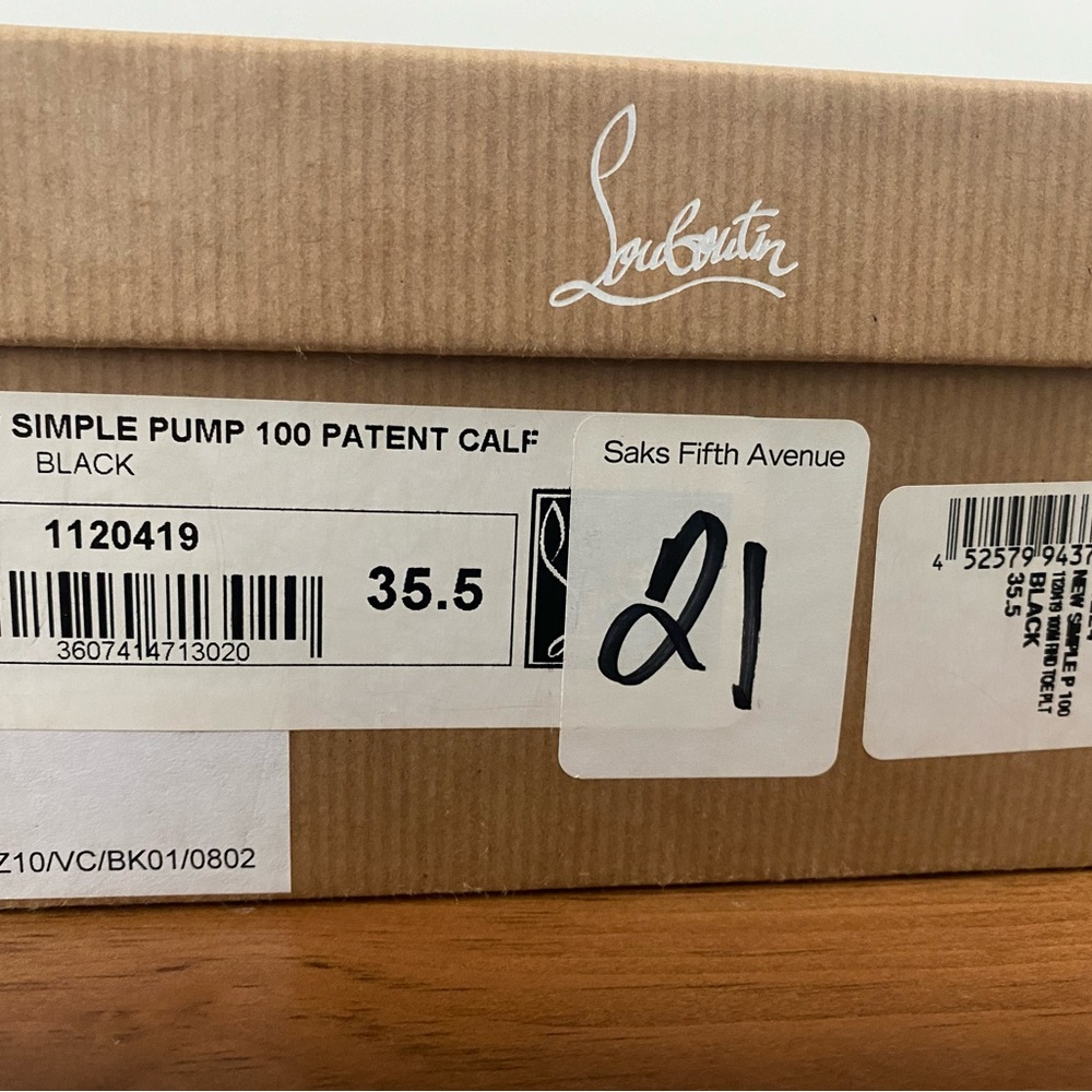Christian Louboutin New Simple Pump 100 Patent Calf 35.5 - Picture 8 of 8